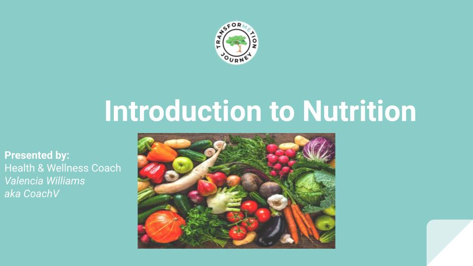 101 Nutrition Class