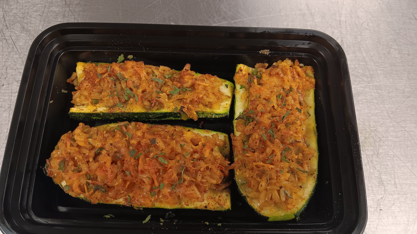 VEGAN_Mini_ Zucchini Boats (179 Calories, 9.6g Carbs, 2.2g Fat, 7g Protein)
