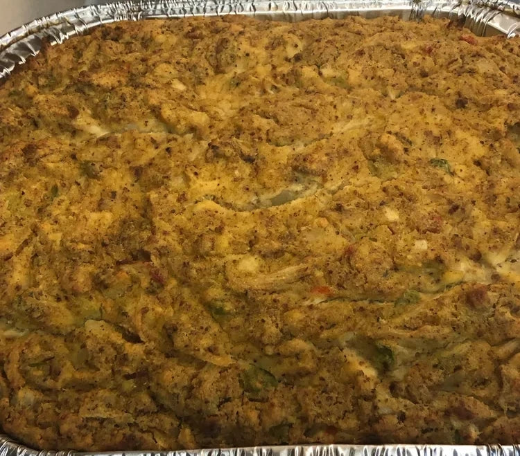 Southern Homemade Cornbread Dressing (Serves 15-20)