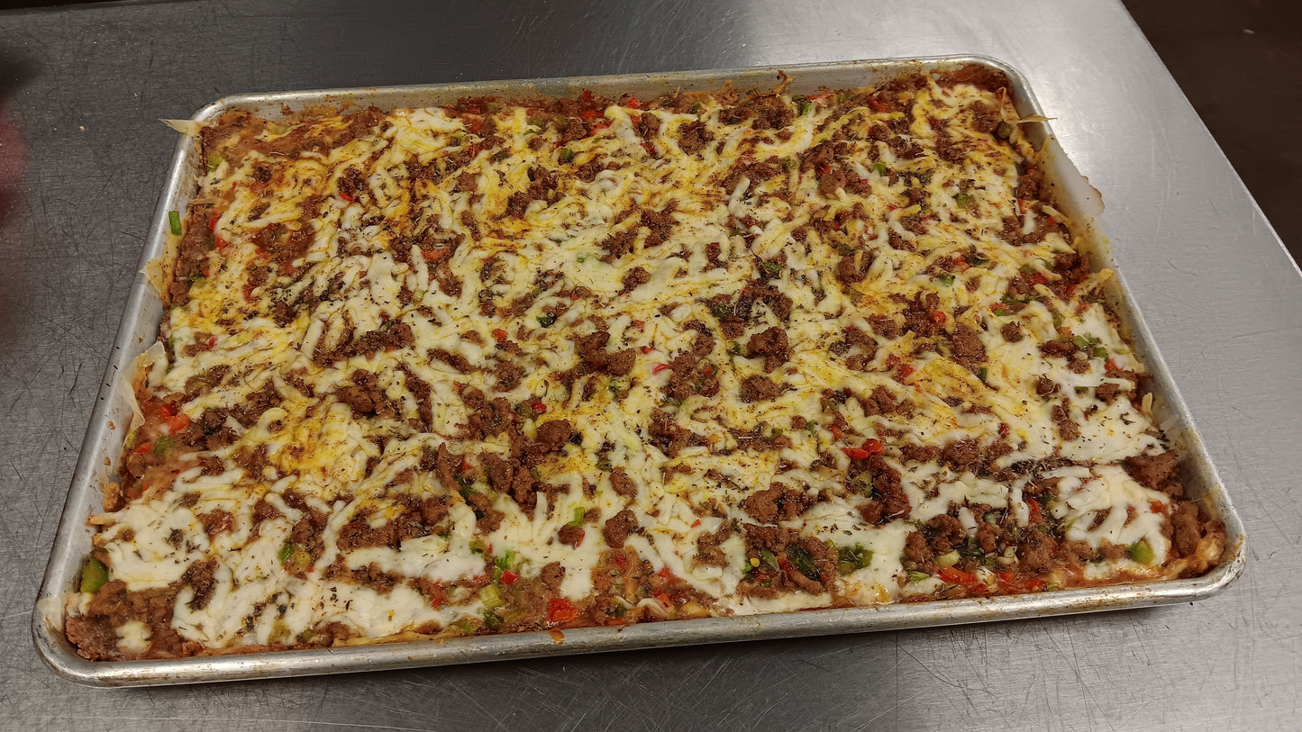 Large Keto/Low Carb/Low Calorie Ground Turkey Pizza(Serve 4-6 people approximately)